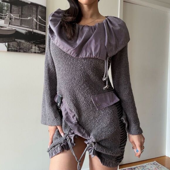 Vintage granny knit Fairycore long sweater - Picture 1 of 6